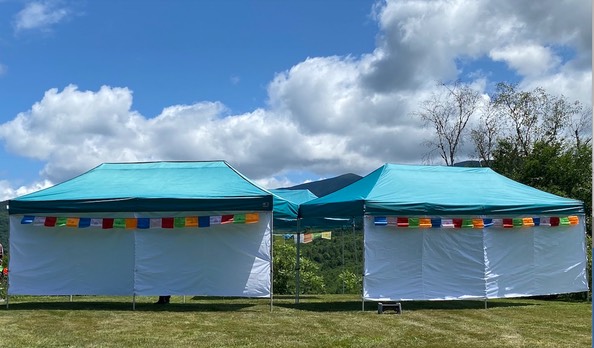 Kirtan under the canopies