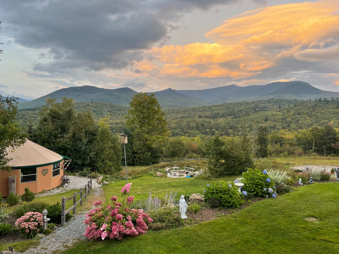 YURT PIC WITH BEAUTIFUL SKY